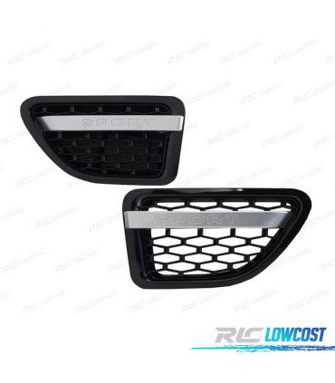 GRELHAS FRONTAIS + LATERAIS RANGE ROVER SPORT 09-13 LOOK ALL BLACK EDITION