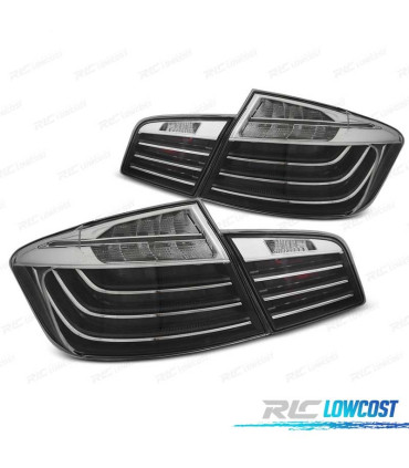 FAROLINS TRASEIROS PARA BMW SERIE 5 F10 10- LIGHT BAR FUNDO PRETO FUMADOS