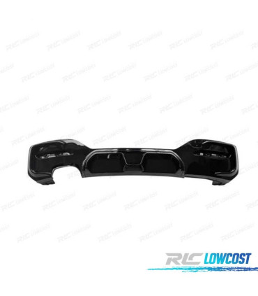 DIFUSOR TRASEIRO BMW F20 LCI 15-19 LOOK CS PRETO BRILHANTE