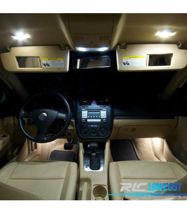 KIT COMPLETO 12 LAMPADAS LED INTERIOR PARA VOLKSWAGEN VW JETTA 5 MK5 05-10