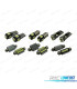 KIT COMPLETO 19 LAMPADAS LED INTERIOR PARA VOLKSWAGEN VW RABBIT GTI GOLF 5 MK5 L 06-09