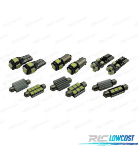 KIT COMPLETO 19 LAMPADAS LED INTERIOR PARA VOLKSWAGEN VW RABBIT GTI GOLF 5 MK5 L 06-09