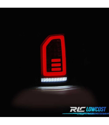 FAROLINS PARA VOLKSWAGEN VW T6 15-19 BARRA DE LUZ DINÂMICA CARDNA FUNDO NEGRO FUMADO