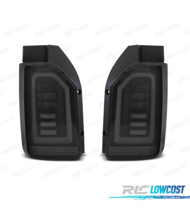 FAROLINS PARA VOLKSWAGEN VW T6 15-19 BARRA DE LUZ DINÂMICA CARDNA FUNDO NEGRO FUMADO