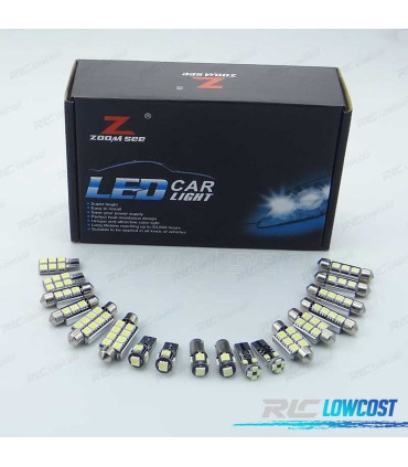 KIT COMPLETO DE 16 LÂMPADAS LED INTERIOR PARA MERCEDES CLK CLASE W208 CLK320 CLK430 CLK55 AMG 98-02
