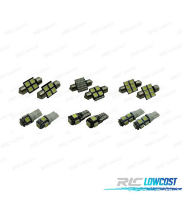 KIT COMPLETO 8 LAMPADAS LED INTERIOR PARA HONDA ACCORD 98-02