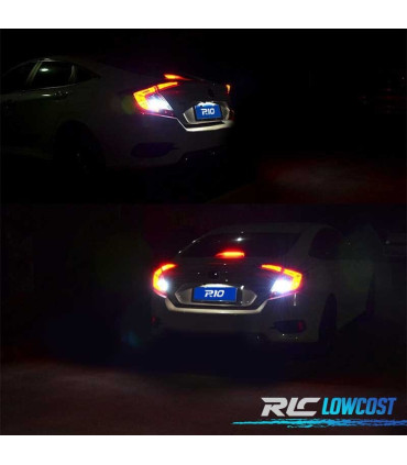 KIT COMPLETO 9 LAMPADAS LED INTERIOR PARA HONDA CIVIC 10TH GEN 16-