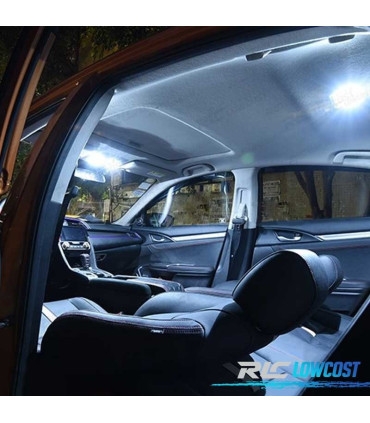KIT COMPLETO 11 LÂMPADAS LED INTERIOR PARA HONDA CIVIC 10TH GEN 16-