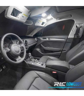 KIT COMPLETO DE 7 LAMPADAS LED INTERIOR PARA RENAULT CLIO IV MK4 GRANDTOUR 13-17