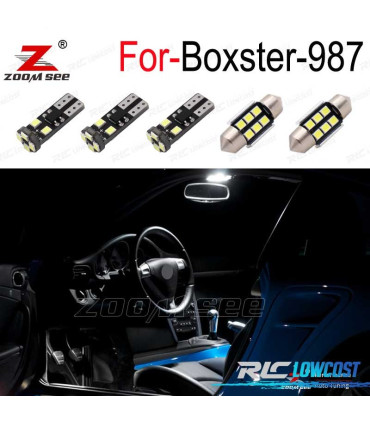 KIT COMPLETO 16 LAMPADAS LED INTERIOR PARA PORSCHE BOXSTER 987 BASE S 05-11