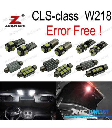 KIT COMPLETO DE 22 LÂMPADAS LED INTERIOR PARA MERCEDES CLS C218 W218 CLS550 CLS63 AMG 2011 +