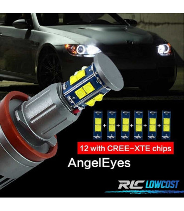 KIT DE ANGEL EYES EM LED 120W PARA BMW 2007-2011