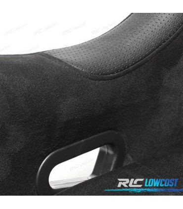 BAQUET BACKET DESPORTIVA REPLICA PRETA ESTILO EVO