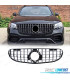 GRELHA FRONTAL MERCEDES GLC X253 SUV 20- LOOK AMG PRETO CROMADO