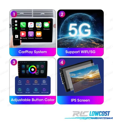 AUTO RADIO GPS ANDROID 11 LCD TÁCTIL 7" PARA MAZDA 3 ANDROID BLUETOOTH