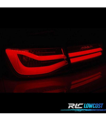 FAROLINS TRASEIROS BMW F30 11-15 BERLINA TUBE LIGHT FUMADOS