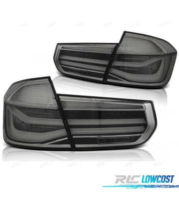 FAROLINS TRASEIROS BMW F30 11-15 BERLINA TUBE LIGHT FUMADOS