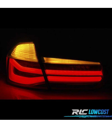 FAROLINS TRASEIROS BMW F30 11-15 BERLINA TUBE LIGHT FUMADOS