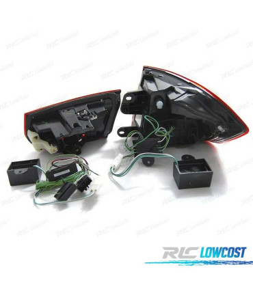 FAROLINS TRASEIROS BMW F30 11-15 BERLINA TUBE LIGHT FUMADOS