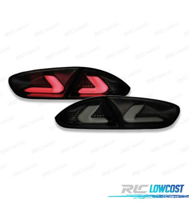 FAROLINS SEAT LEON II 09-13 CARDNA FULL LED PRETO FUMADO
