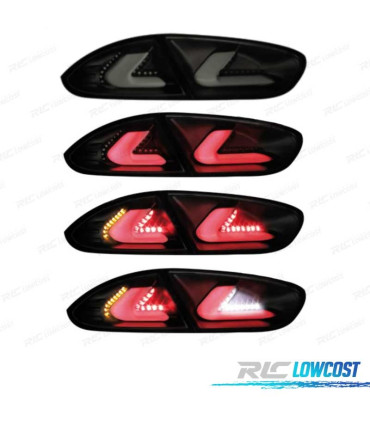 FAROLINS SEAT LEON II 09-13 CARDNA FULL LED PRETO FUMADO