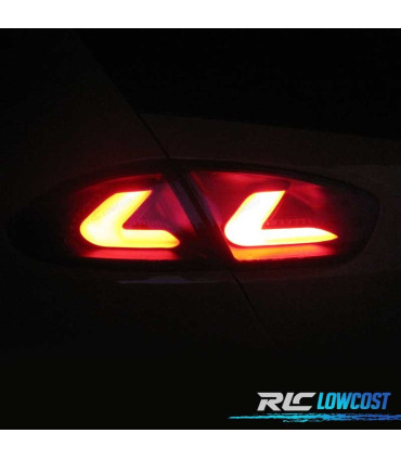 FAROLINS SEAT LEON II 09-13 CARDNA FULL LED PRETO FUMADO