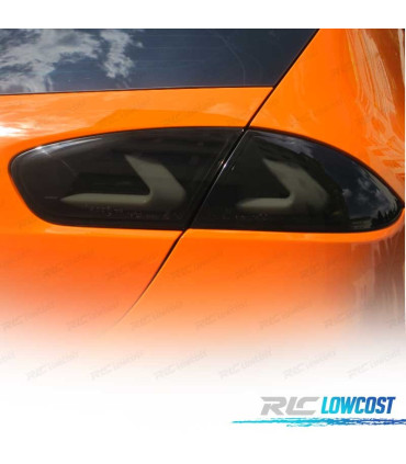 FAROLINS SEAT LEON II 09-13 CARDNA FULL LED PRETO FUMADO
