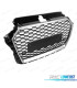 GRELHA AUDI A3 8V 17-19 LOOK RS3 PRETO PRATEADO