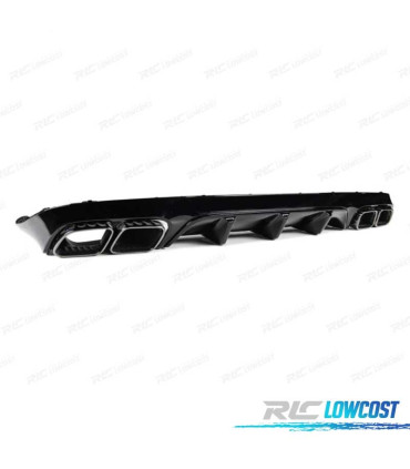 DIFUSOR MERCEDES CLASE E C238 16- AMG PRETO BRILHANTE LOOK E63 + PONTEIRAS ESCAPE