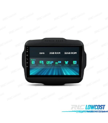AUTO RÁDIO GPS ANDROID 12 PARA JEEP RENEGADE 15-20