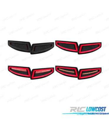 FAROLINS TRASEIROS LED PORSCHE 911 997 04-08 ESCURECIDOS