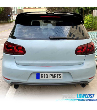 AILERON SPOILER VOLKSWAGEN VW GOLF 6 GTI 08-13 LOOK OETTINGER PRETO BRILHANTE