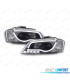 FARÓIS COM LUZ DIURNA TFL AUDI A3 8P 08-12 FUNDO PRETO