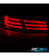 FAROLINS TRASEIROS PARA BMW SERIE 5 F10 10- LIGHT BAR PRETO FUMADOS