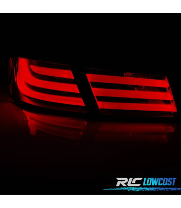 FAROLINS TRASEIROS PARA BMW SERIE 5 F10 10- LIGHT BAR PRETO FUMADOS