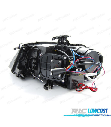 FARÓIS FRONTAIS PARA AUDI A4 B8 07-11 LUZ DIURNA FUNDO CROMADO