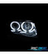 FARÓIS ANGEL EYES CCFL AUDI A4 95-98 FUNDO PRETO