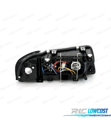 FARÓIS AUDI A3 8L 00-03 FUNDO PRETO