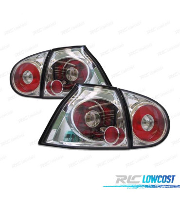 FAROLINS VOLKSWAGEN VW GOLF MK5 03-08 LOOK LEXUS FUNDO CROMADO