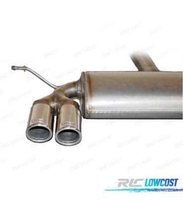 LINHA DE ESCAPE VOLKSWAGEN VW GOLF 5 5 PLUS 03-08 DUPLO CROMADO