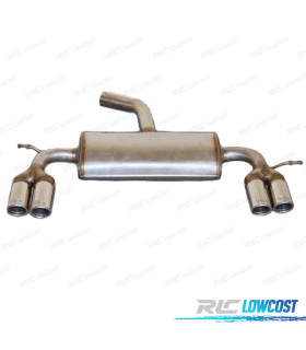 LINHA DE ESCAPE VOLKSWAGEN VW GOLF MK6 08-13 DUPLO CROMADO