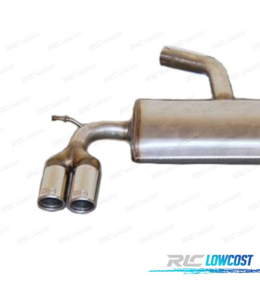 LINHA DE ESCAPE VOLKSWAGEN VW GOLF MK6 08-13 DUPLO CROMADO