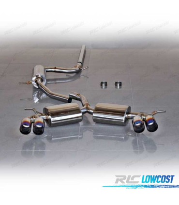 LINHA DE ESCAPE VOLKSWAGEN VW GOLF 6 1.4 DUPLO AZUL QUEIMADO