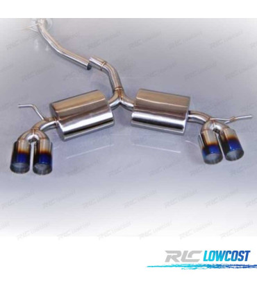 LINHA DE ESCAPE VOLKSWAGEN VW GOLF 6 1.4 DUPLO AZUL QUEIMADO