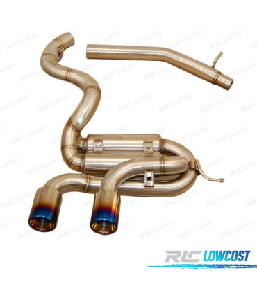 LINHA DE ESCAPE PARA VOLKSWAGEN VW GOLF MK6 R20 AZUL QUEIMADO