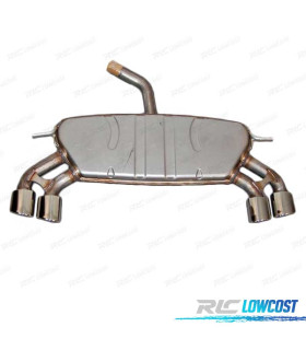 LINHA DE ESCAPE VOLKSWAGEN VW GOLF 7 LOOK R20 CROMADO