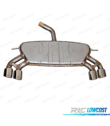 LINHA DE ESCAPE VOLKSWAGEN VW GOLF 7 LOOK R20 CROMADO