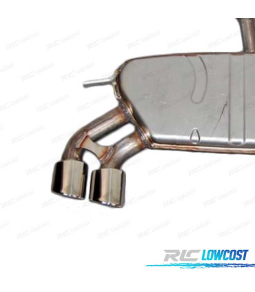 LINHA DE ESCAPE VOLKSWAGEN VW GOLF 7 LOOK R20 CROMADO