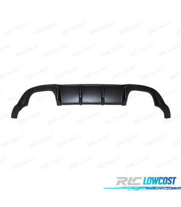 DIFUSOR TRASEIRO VW GOLF 7.5 17-20 LOOK R GTI PRETO