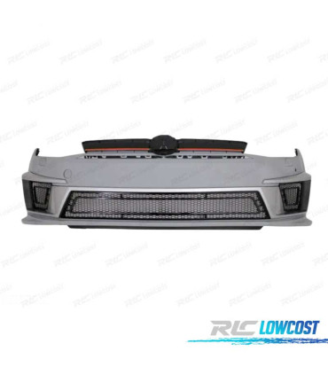 PARA-CHOQUES DIANTEIRO VOLKSWAGEN VW GOLF 7 12-17 LOOK R400 LINHA VERMELHA SRA
